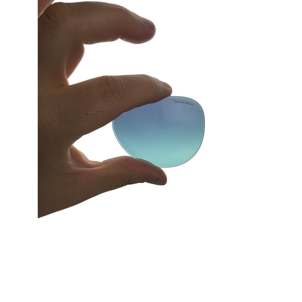 Tiffany & Co TF3074 Aviator Sunglasses Blue Gradient Rose Gold Italy Case - Picture 2 of 13